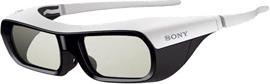 2x Sony 3D Bril TDG-BR250 Zwarte en een Witte 