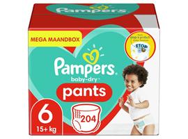 Pampers - Baby Dry Pants - Maat 6 - Mega Maandbox - 204 luie