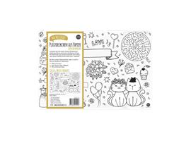 Papieren placemat / kleurplaat - Trouwerij / bruiloft / fees