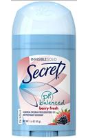 Secret Invisible Solid, Berry Fresh Antiperspirant Deodorant