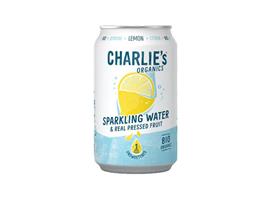 Charlies Organics sparkling water lemon