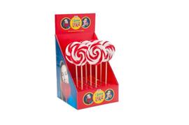 Spiraal lolly rood wit 80 gram