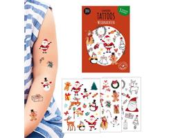 Plak tattoos circa 60 st. - Kerst