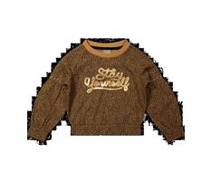 Meisjes Sweater Vinrose panter print