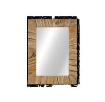 Wandspiegel - 60x80 cm - naturel - teak