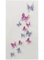 3D vlinders met bloemetjes
