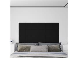 vidaXL Wandpanelen 12 st 2,16 m² 60x30 cm fluweel zwart