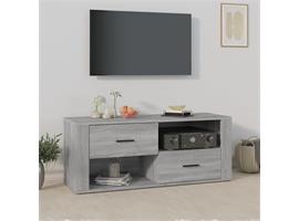 vidaXL Tv-meubel 100x35x40 cm bewerkt hout grijs sonoma eike