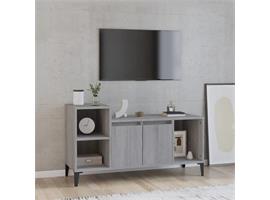 vidaXL Tv-meubel 100x35x55 cm bewerkt hout grijs sonoma eike