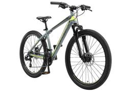 BIKESTAR 26 inch Hardtail Sport MTB, 21V, Grijs/Geel