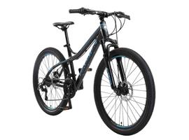 BIKESTAR 26 Inch Hardtail Alu MTB, 21V, Zwart/Blauw