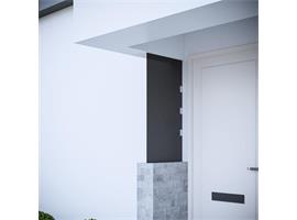 vidaXL Panneau latéral dauvent de porte Noir 50x100 cm Verr