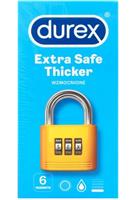 Durex Condooms Extra Safe Thicker 6 stuks