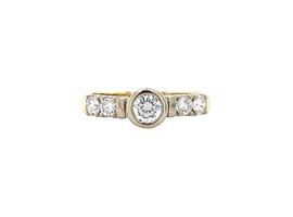 Bicolour gouden ring met diamant van Diamonde 14 krt  €1147.