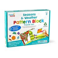 Pattern Blocks - Seizoenen  & het weer puzzel set