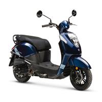 Sym Mio 50i  Blauw (maximumsnelheid van 25 km/u)