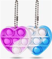 Pop-it sleutelhanger hartje (15 st.)