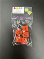 Rekendobbelstenen: cijfers 1 t/m 6 (5 st.)