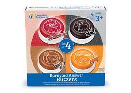 Buitenbeentje: Antwoord buzzers dierengeluiden (set van 4)