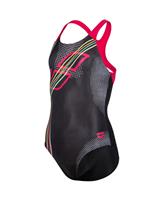 Arena G Swimsuit Swim Pro Back Placement black-rose 8-9
