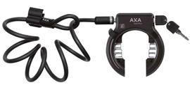 Ringslot Axa Solid Plus ART2 + Newton PL150 - Zwart