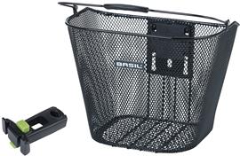 Fietsmand Basil Bremen KF - zwart (met Ahead-Stemholder)