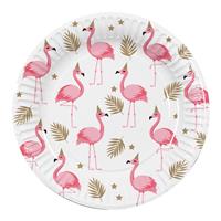 Flamingo Borden Papier 23cm 10st