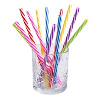 Rietjes Plastic Herbruikbaar 21cm 12st
