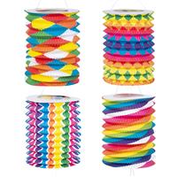 Regenboog Lampionnen 13cm 12st