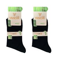 Bamboe Sokken Zwart Yanoir 6 paar 43-46