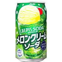 Asahi Calpis Soda, Melon Cream (350ml)