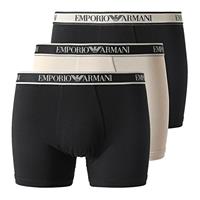 Emporio Armani Boxer 3-Pack Zwart/Beige XL