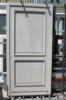 Nieuwe hardhouten voordeur met kozijn 108x218 cm