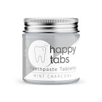 Happy Tabs Tandpasta Tabletten Houtskool Mint Fluoridevrij