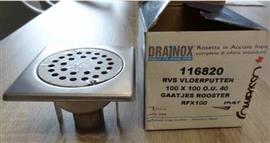 Drainox  vloerput RVS 10 X 10 x 40 mm.