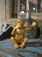 Ornament Monkey goud - Mister Silence