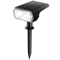 AFINTEK LED Solar Verlichting | Lamp op Zonne-energie | 48 LEDs | Bevestiging in Grond of Muur - Zw