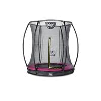 EXIT Silhouette inground trampoline 183cm met net Roze