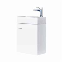 Fonteinmeubel met wasbak glanswit BD Wiko