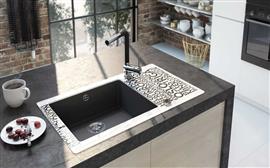 Keukenkraan  Aster Black zwart/chroom
