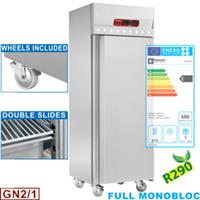 ID70/R2 - KOELKAST 700 L. 1 DEUR (GN2/1) OP WIELEN