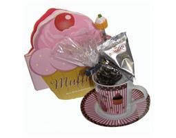 Muffin Kop en schotel cadeau!