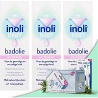 Inoli Baby Badolie Kalmerend 100ml - 3 Stuks + Oramint Oral Care Kit