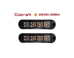 C4 Cobra LED Grill Light ECER65 Hoog Intensiteit Led Flitser 2 stuks Voordeel Set.