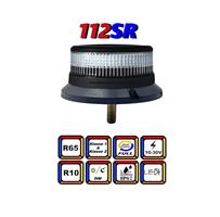 112SR Extreem Dual Colour LED Zwaailamp  Amber/Blauw Hoog Kwaliteit 2 X 18 X 3 Watt 12/24V ECE-R65 K