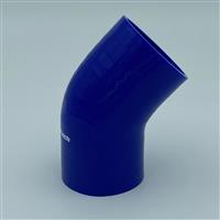 45 Graden bochten silicone - Blauw, 41mm