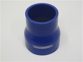 Rechte verlopen silicone - Blauw, 89-63mm