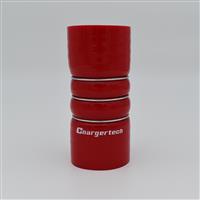 Dubbele balg koppelstukken silicone - Rood, 60mm