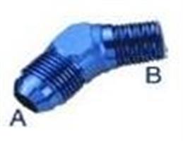 AN naar NPT adapters - 45 Graden-AN8-3/8