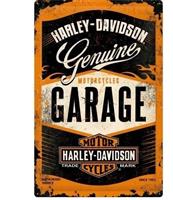 Harley-davidson reclamebord genuine garage